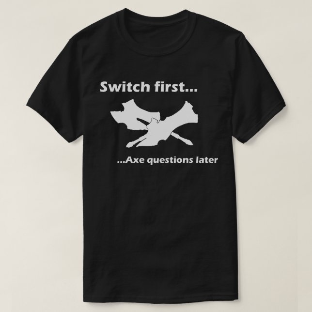 T-shirt Commencer Par Les Questions Ax Plus Tard (Design devant)