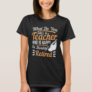 T-shirt Comment Appelles-Tu Un Professeur Qui Est Heureux