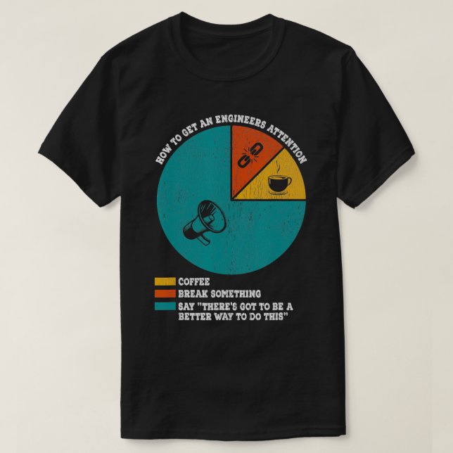 T-shirt Comment Attirer L'Attention D'Un Ingénieur Ingénie (Design devant)