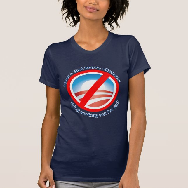 T-shirt Comment cette chose de Hopey Changey établissant (Devant)