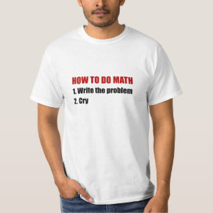 T-shirt Comment faire des maths