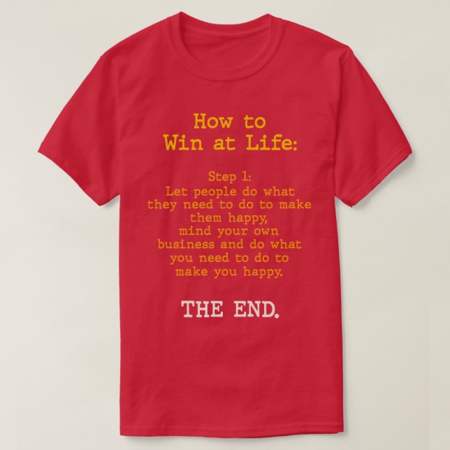 T-shirt Comment gagner à la vie Humanist Valeurs Design (Design devant)