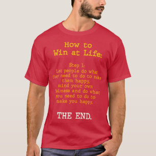 T-shirt Comment gagner à la vie Humanist Valeurs Design