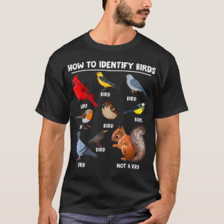 T-shirt Comment identifier les oiseaux drôles d'oiseaux Id