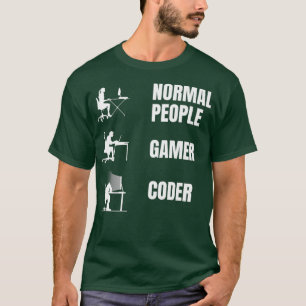 T-shirt Comment le programmeur assis Funny Codage Vêtemen