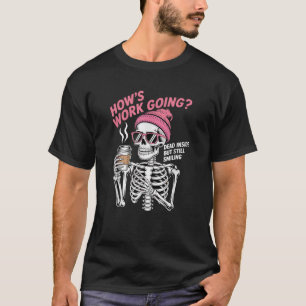 T-shirt Comment le travail devient mort à l'intérieur mais