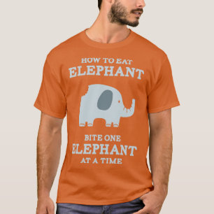 T-shirt Comment manger Eléphant Bite One Elephant à la foi