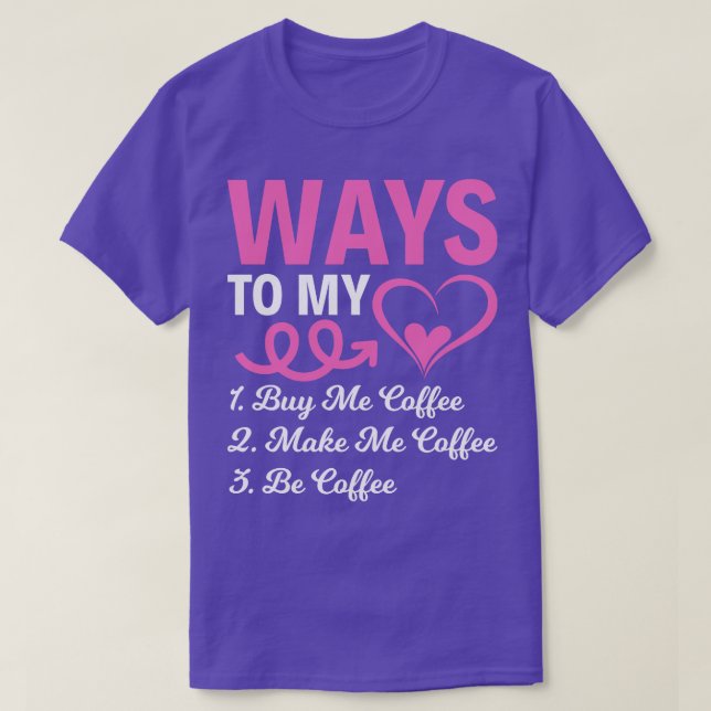 T-shirt Comment Me Acheter Café Drôle T Chemises Dit Fu (Design devant)