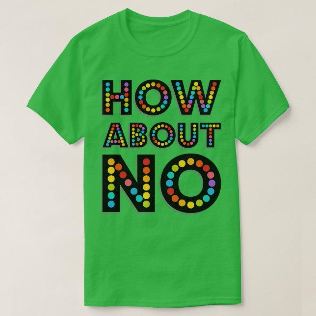 T-SHIRT COMMENT NON (Design devant)