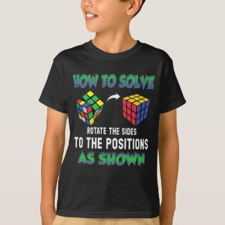 T-shirt Comment résoudre le cube de puzzle