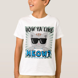 T-shirt Comment tu aimes MEOW ? Lunettes de soleil Papier 