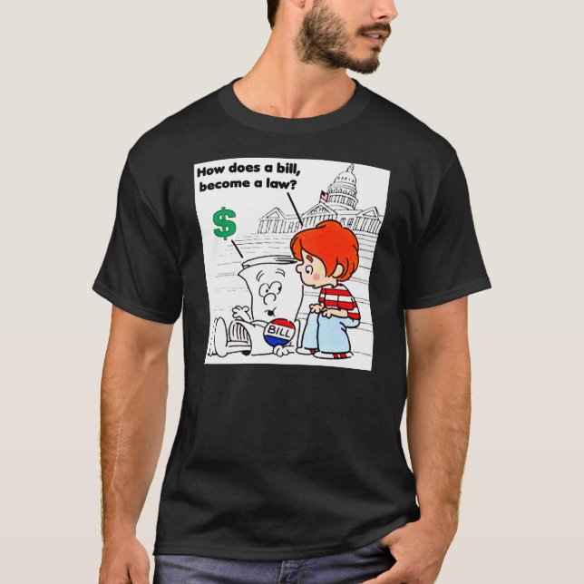 T-shirt Comment un projet de loi devient un droit Schoolho (Devant)
