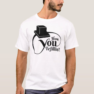 T-shirt "Comment vous Tefillin" (noir)