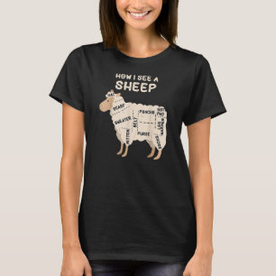 T-shirt Comment Voyez Un Mouton Drôle Mouton Mouton Louvai