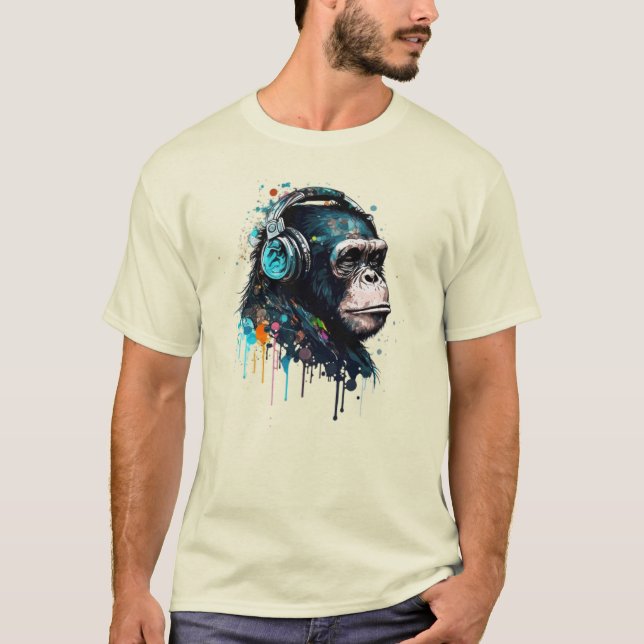 T-shirt Commerce de singes (Devant)