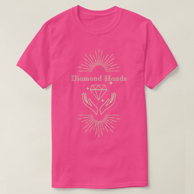 T-shirt Commerce des Stocks de main de diamant (Design devant)