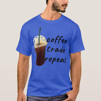 T-shirt Commerce du café et répétition