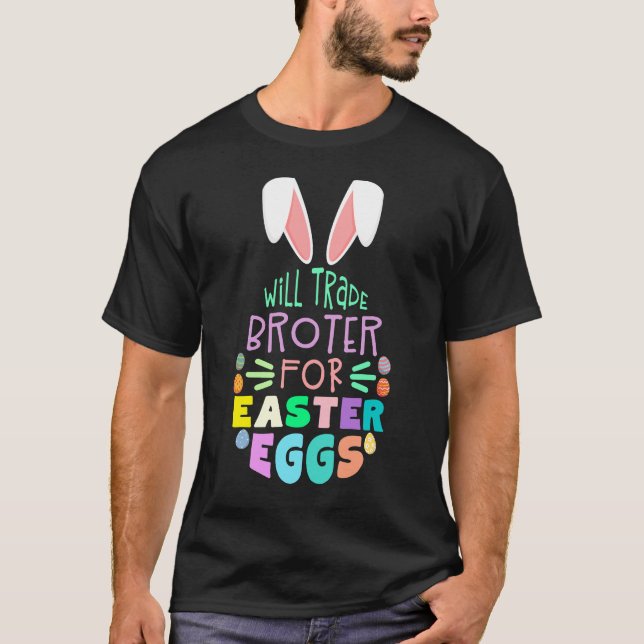 T-shirt Commercera le frère pour le cadeau d'oeufs de (Devant)