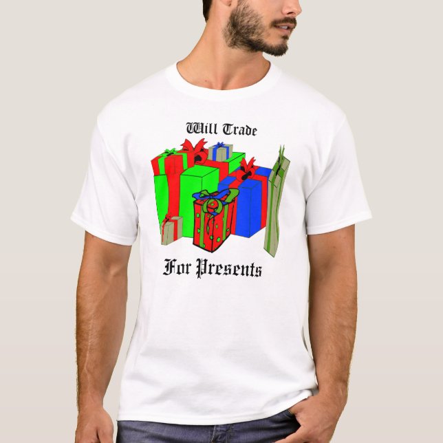 T-shirt Commercera pour des présents. Customisez-moi ! (Devant)