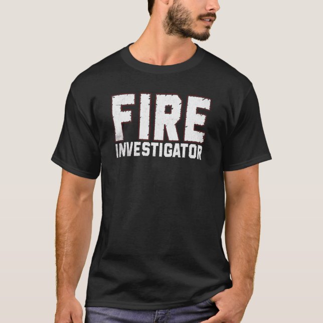 T-shirt Commissaire aux pompiers Chargé des pompiers (Devant)