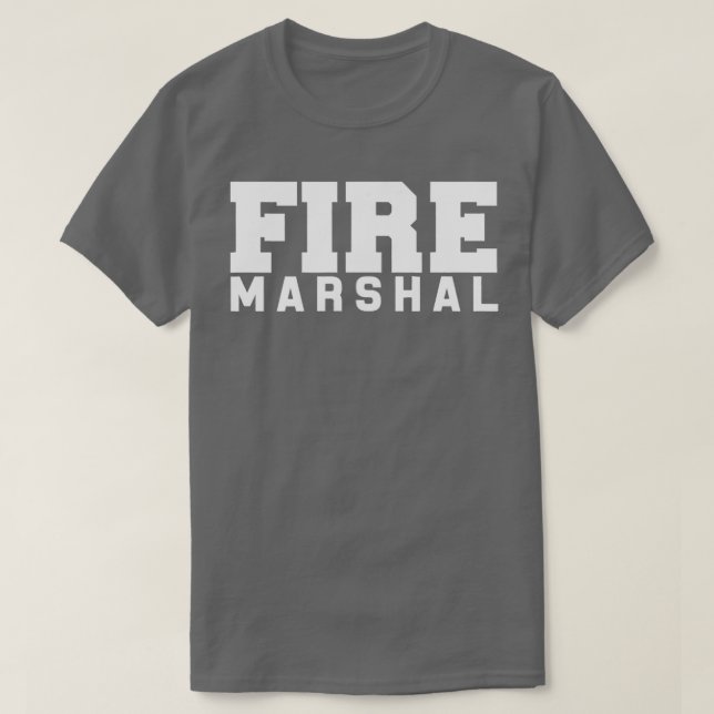 T-shirt Commissaire des pompiers Enquêteur des pompiers (Design devant)