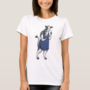 T-shirt Commode de coiffure pour vache ciseaux