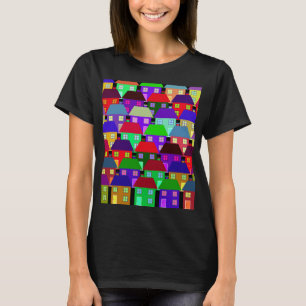 T-Shirt COMMUNAUTÉ MAISON COLORÉE MAISONS