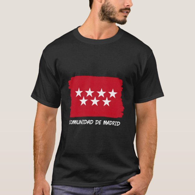 T-shirt Community Of Madrid Flag (Devant)