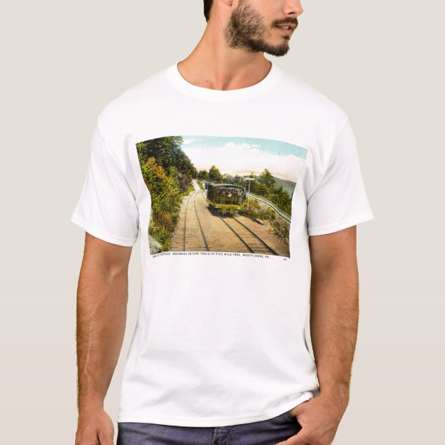 T-shirt Commutez de retour le chemin de fer, le cru 1925 (Devant)