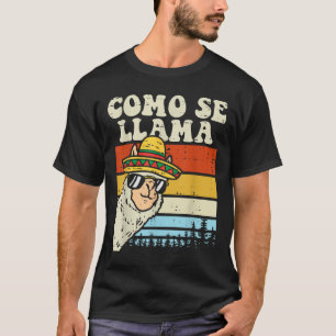 T-shirt Como Se Llama Drôle Cinco De Mayo Mexicain Alpaca