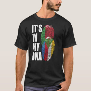 T-shirt Comorien Et Biélorusse Mélangent L'ADN Patrimoine 