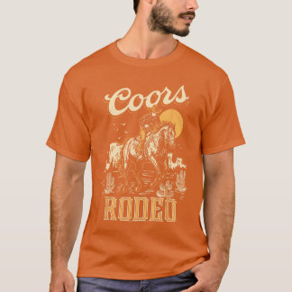 T-shirt Compagnie de brassage Coors Rodéo Vintage Contour
