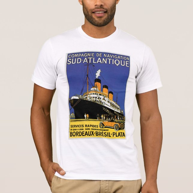 T-shirt Compagnie de Navigation Sud-Atlantique (Devant)