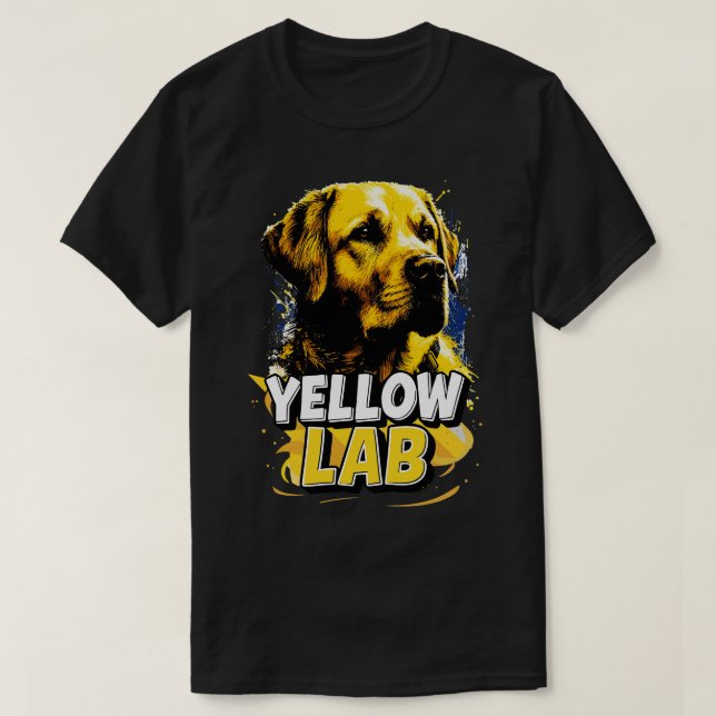 T-shirt Compagnon fiable Yellow Labrador Retriever (Design devant)