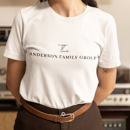 T-shirt Company Business Name Branding Black Script