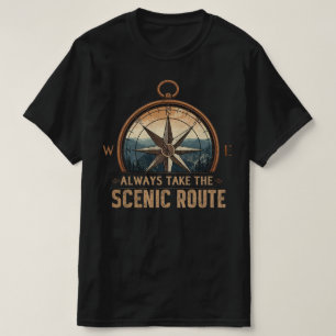 T-shirt Compass Camping Tee – Toujours Prendre la Route To