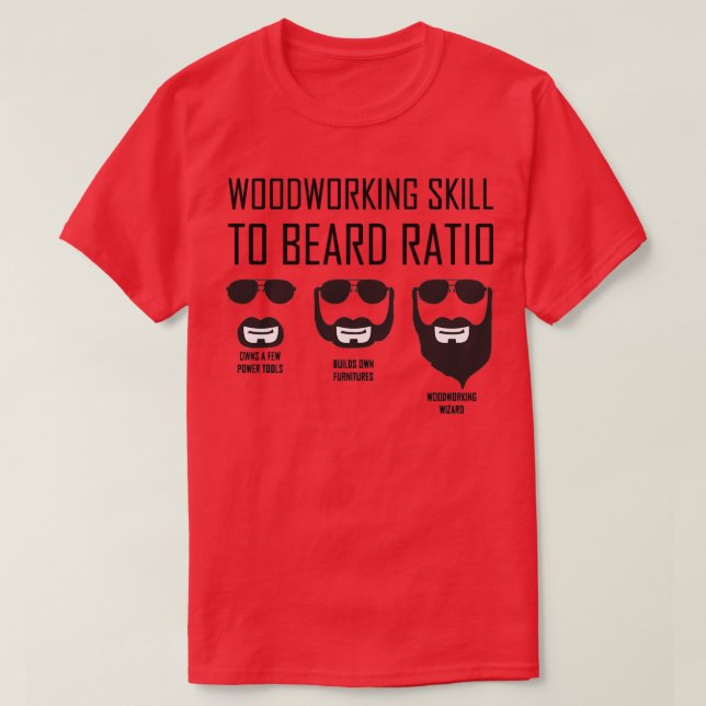 T-shirt Compétence Drôle En Travail Du Bois Par Rapport À  (Design devant)