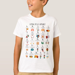 T-shirt Compétences Alphabet Conseiller scolaire Santé men