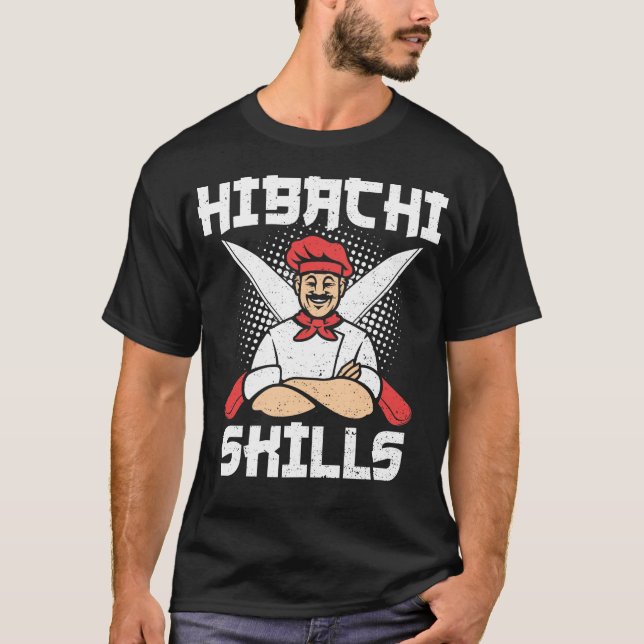 T-shirt Compétences Hibachi - Cuisine (Devant)