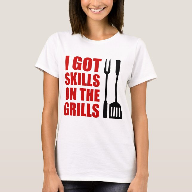 T-shirt Compétences Sur Les Grills (Devant)