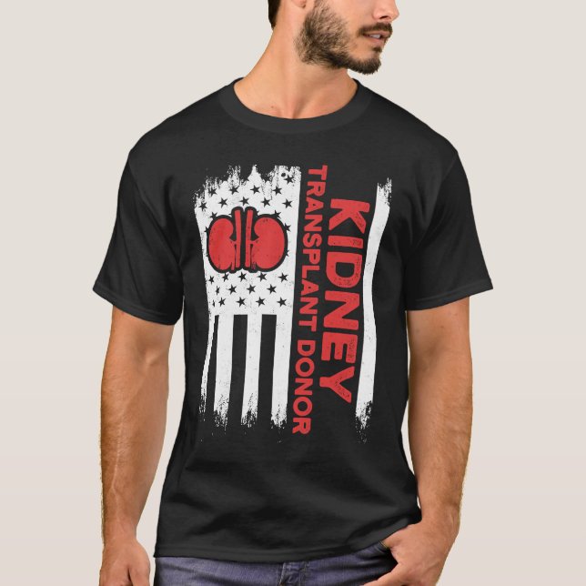 T-shirt Compléments de donneur de greffe de rein Chirurgie (Devant)