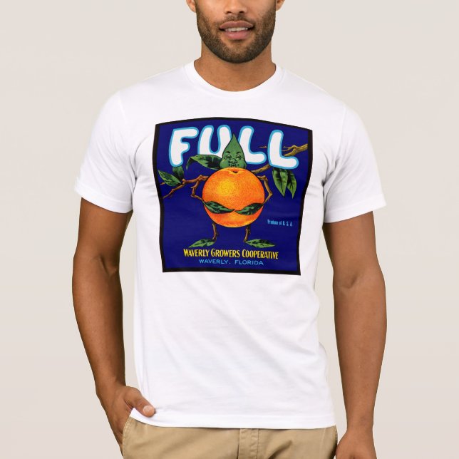 T-shirt Complètement - étiquette orange de caisse (Devant)