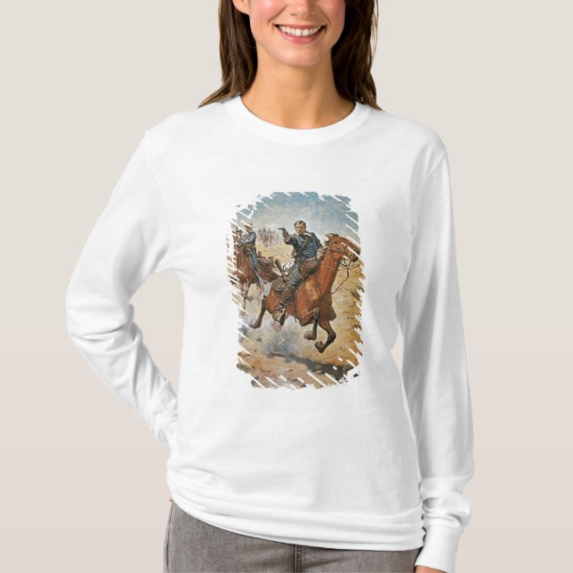 T-shirt Complètement Sure : un soldat de la cavalerie des (Devant)