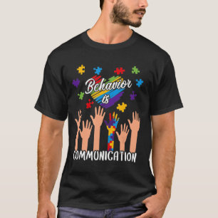 T-shirt Comportement Est Communication Autiste Sensibilisa