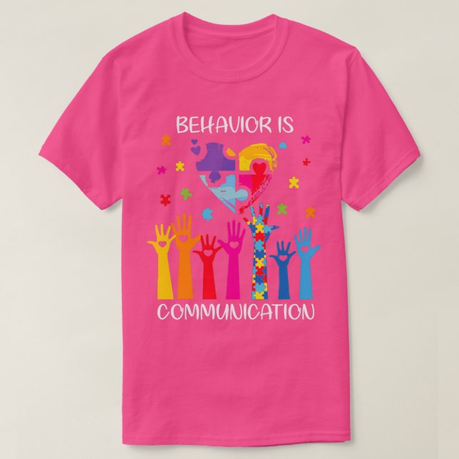 T-shirt Comportement : Sensibilisation sur l'autisme de co (Design devant)