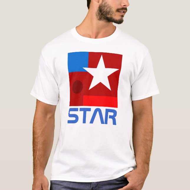 T-shirt Composition abstraite White Star (Devant)