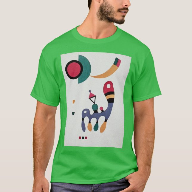 T-shirt Composition Biomorphique Abstraction - Kandinsky (Devant)