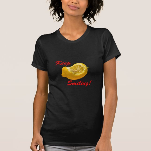 T-shirt Composition de citron Continuez à sourire ! (Devant)
