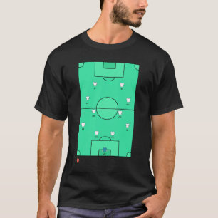 T-shirt Composition d'équipe de football personnalisée 442