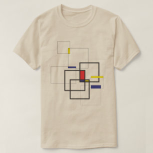 T-shirt Composition géométrique inspirée de Mondrian